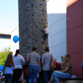 Die Kletterwand war für viele Kinder ein Highlight 