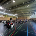 Siegerehrung in der Turnhalle
