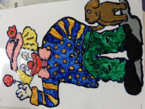 Fensterbilder Fasching